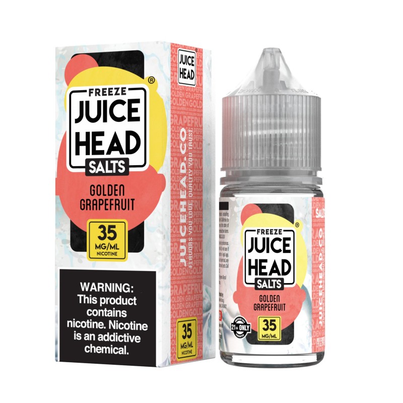 Juice Head Salts Golden Grapefruit FREEZE 30mL, juice head freeze salts, pineapple grapefruit